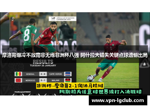 摩洛哥爆冷不敌南非无缘非洲杯八强 阿什拉夫错失关键点球遗憾出局 摩洛哥爆冷不敌南非无缘非洲杯八强 阿什拉夫错失关键点球遗憾出局